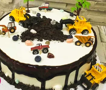 6pcs Projektēšana Transportlīdzekļa Caketopper Dzimšanas dienu, Kāzu Torte Karoga Mākonis Balonu Kūka Karoga Dzimšanas dienas svinības Cepšanas Dekorēšanai Piederumi