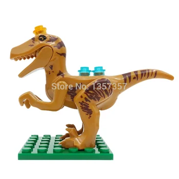 6pcs/daudz Jurassic Pasaules Dinozauru Bloķēt Cartoon Movie Jurrassic Celtniecības Bloki Komplekti Modelis ķieģeļu Rotaļlietas bērniem