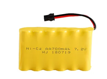 7.2 v 700mah ni-cd 6xAA baterijas nicd bateriju pakotni ni cd uzlādējams par RC laivu modeļa automašīnas elektriskās rotaļlietas tvertne
