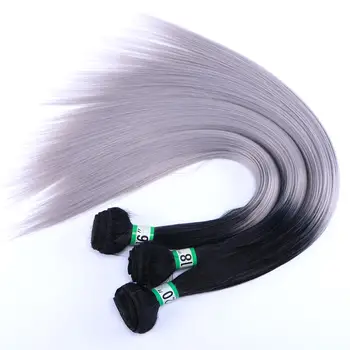 70 g/gab Taisnu matu aust ombre matu pagarināšana augstas temperatūras sintētisko matu skaldīšanas sievietēm
