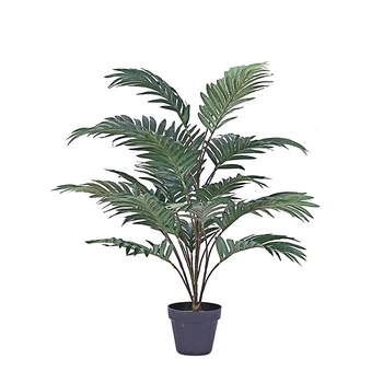 70cm 21Heads Lielas Tropisko Palmu Koku Zaļo Augu Filiāle Zīda Palmu Lapām Mākslīgās Monstera Pušķis Mājas Bonsai Apdare