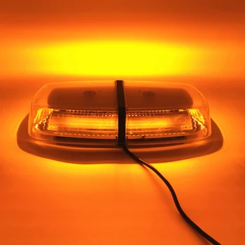 72 LED Amber/Dzeltena Jumta LED Avārijas Strobe Gaismas, Mini Bārs, Automašīnas Kravas Sniega Arklu Transportlīdzekļu Uzmanību Gaismas