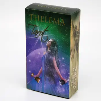 78pcs Thelema Tarot Kartes Vadlīnijas Zīlēšana Likteni Oracle angļu Galda Klāja galda Spēle Personas Spēlē Kāršu Spēles Izklaide