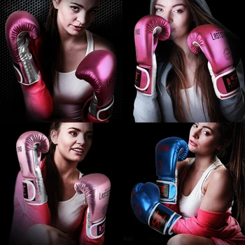 8-12 OZ Vairumtirdzniecības kick boksa cimdi Muay Thai PU Ādas Boksa Cimdi Pieaugušajiem Sievietēm Vīriešiem MMA Sporta Mācību Stipendiju Boksa Cimdi