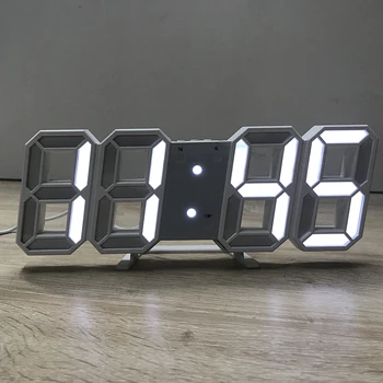 8 Formas USB Digitālie Galda Pulksteņi Sienas Pulkstenis LED Laika Displeju Radošo Pulksteņi 24&12 Stundu Displejs Modinātājs Atlikšanas Mājas Apdare