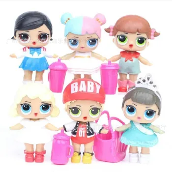 8 gabali lol lelles rotaļlietas meitenēm pārsteigums, dāvana bērnam lelle meitenēm rotaļlietas lelle lol pārsteigumi bērniem dzimšanas dienas dāvanu 8cm rotaļlietas bērniem