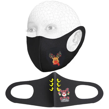 8pcs Ziemassvētku Masku Pieaugušo Atkārtoti lietojamā Maska Mondmasker Masken Cubrebocas Mutes Maska Modes Mascarilla
