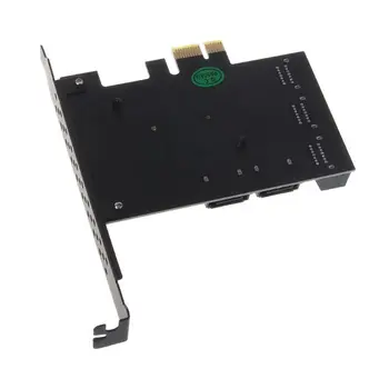 9215+575 Čipu 8 Portu SATA 3.0 PCIe Paplašināšanas Karti PCI Express SATA Adapteri Pārveidotājs ar Stiprinājuma Draiveri HDD C26
