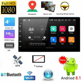 9218 7 Collu Android 8.1 Automašīnas Bluetooth MP5 Atskaņotāju, Auto GPS Navigācijas All-in-one CSV