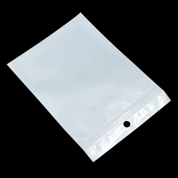 9cm*15 cm * Balta/caurspīdīga Automātiskais Zīmogs Reclosable Rāvējslēdzēju Plastmasas Mazumtirdzniecības Iepakojuma Soma Ziplock Zip Lock Maisā Glabāšanas Pakete W/ Pakārt Caurums
