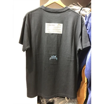 A-COLD-WALL* T Kreklu Atpakaļ Etiķetes ACW Topi Aukstās Sienas Ekrāna Grafiskais T-krekls Vīriešiem, Sievietēm Gadījuma ACW T-krekli