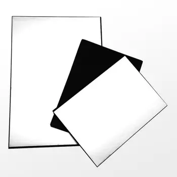 A3 A4 Bieza Fotogrāfija Kartona Foldable Reflector Pastāvīgā Fotografējot Dzīves Papildinājums, Gaiši Melno Un Balto Malu Foto