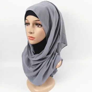 A5 100GAB/daudz Augstas Kvalitātes Vienkāršā Burbulis Šifona Šalles Galvassegu Tautas Hijab Vasaras Musulmaņu Šallēm