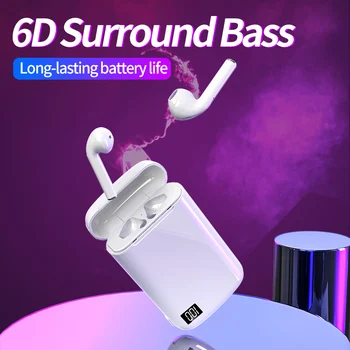A5-TWS Bluetooth Bezvadu Austiņas 5.0 Ar uzlādes nodalījuma earpods austiņas, bluetooth 6D Telpiska Skaņa Bass In-ear Austiņas