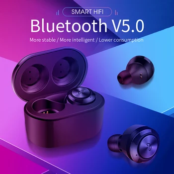 A6 Bluetooth Austiņas iPhone Ausu Austiņas Bezvadu Mikrofons Uzlādes-Box Air-Earbuds Brīvroku sistēmu Xiaomi Huawei, Samsung