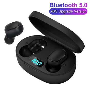 A6L TWS Bluetooth Austiņas BT5.0 LED Displejs Redmi Airdots Pogas Kontroles Ūdensizturīgs Trokšņa Slāpēšanas Austiņas PK i7s A6S E6S