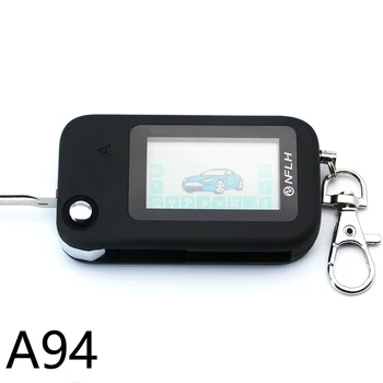 A94 divvirzienu LCD Tālvadības pults Taustiņu Fob Ķēdes Keychain par Starline A94 Neslīpēts Asmens Fob divvirzienu Auto Signalizācija