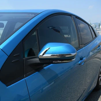 ABS Atpakaļskata Spogulis Kicks Uzlīme Segtu Rotāt Melns Rāmis Car Styling Aksesuārs Toyota Prius 50 Sērijas 2016-2019