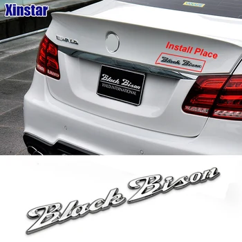 ABS Black Bison Logo Automašīnas aizmugures apdare emblēmas uzlīme BMW E46 E39 E36 E90, E60 F30 F35 x1 x3 x5 x6 Mercedes-Benz AMG Bison