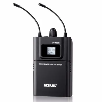 ACEMIC DV-100.H UHF True diversity Bezvadu rokas Mikrofons Mic DSLR/DV
