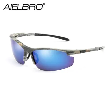 AIELBRO Augstas Kvalitātes Vīriešu Polarizētās Brilles Ultravieglajiem Pretvēja UV Aizsardzības Zvejas Riteņbraukšanas Sportu Saulesbrilles