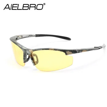 AIELBRO Augstas Kvalitātes Vīriešu Polarizētās Brilles Ultravieglajiem Pretvēja UV Aizsardzības Zvejas Riteņbraukšanas Sportu Saulesbrilles
