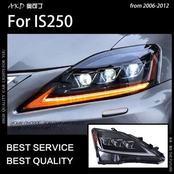 AKD Auto Stils Galvas Lampas Lexus IS250 Lukturi 2006-2012 IS300 LED priekšējo Lukturu dienas gaitas lukturi Signāla Lampa Hid Bi Xenon Auto Aksesuāri