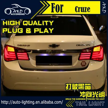 AKD Auto Stils lukturu par Chevrolet Cruze Aizmugurējie Lukturi BMW Dizaina LED Astes Gaismas Signāls, LED dienas gaitas lukturi Stop Aizmugurējās Lampas Piederumi