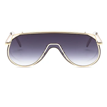 ALOZ MICC Jaunu Gabalu Saulesbrilles Sieviešu Zīmola Dizainere Lielizmēra Kvadrātveida Saules Brilles Vīriešiem Augstas Kvalitātes Metāla Brilles Q611