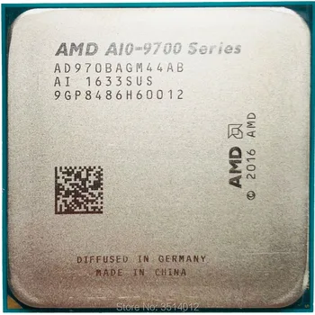 AMD A10-Series A10-9700 A10 9700 3.5 GHz Quad-Core CPU Procesors AD9700AGM44AB Ligzda AM4 satmak A10 9700E