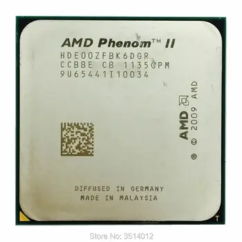 AMD Phenom II X6 1100T 3.3 GHz Sešu Kodolu Divpadsmit-Core CPU Procesors HDE00ZFBK6DGR Socket AM3