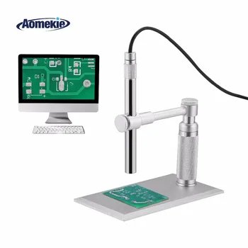 AOMEKIE 500 X Digitālā USB Mikroskops ar 2MP HD Video Kameras Statīva Elektronu Pildspalvu Endoskopu, Ādas Dentisty Detektoru PCB Lodēšanas Instruments