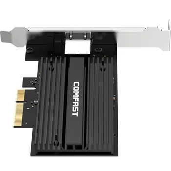 AQC107 Chipset 10Gb PCI-E Tīkla Karte 2,5 G/5.G/10G PCIE-X4 Tīkla adapteris Ātri Pārvades Dongle for windows, Linux KF-P100 V2