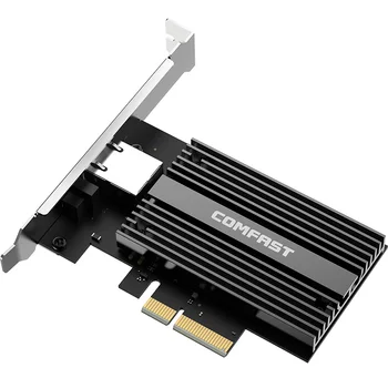 AQC107 Chipset 10Gb PCI-E Tīkla Karte 2,5 G/5.G/10G PCIE-X4 Tīkla adapteris Ātri Pārvades Dongle for windows, Linux KF-P100 V2