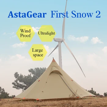 ASTAGEAR finst sniega 2 sānu 20D silnylon ultravieglajiem ASTA piramīdas āra 1/2 persona 2 layer 3 sezonām kempinga telts