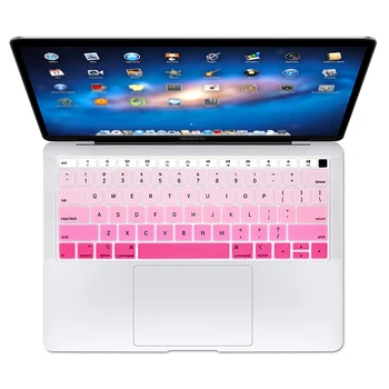 ASV Versija Ūdensizturīgs Silikona angļu Varavīksnes Klēpjdators Tastatūra Segums MacBook Jaunākās Air 13