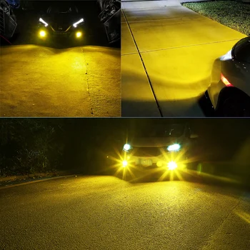 AUXITO 2x H10 H11 H8 LED Canbus Dzeltens, Balts Miglas Lukturi Spuldzes Honda Civic Accord CRV CRZ Fit Crosstour Odyssey 2016 2017