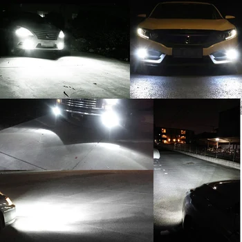 AUXITO 2x H10 H11 H8 LED Canbus Dzeltens, Balts Miglas Lukturi Spuldzes Honda Civic Accord CRV CRZ Fit Crosstour Odyssey 2016 2017
