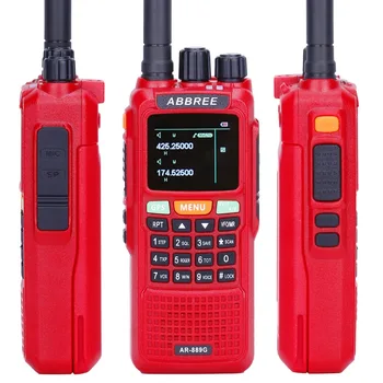 Abbree AR-889G GPS SOS10W 999CH Nakts Apgaismojums Dupleksa Pāri joslas retranslatoru Dual Saņem Medību Šķiņķis CB Radio Walkie Talkie
