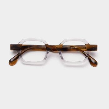 Acetāta Brilles Rāmis Vīriešu, Sieviešu Vintage Kārta Skaidrs, Brilles Optiskās Tuvredzība Recepšu Brilles Briļļu Rāmji Brilles