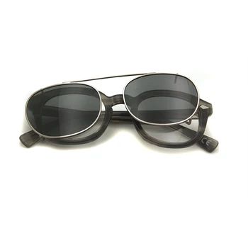 Acetāta Briļļu Ietvaru Vīrieši Sievietes Brilles Saulesbrilles Ar Vīriešiem Polarizētās Klipu Par Briļļu Rāmji Vintage Kārta Skaidrs, Glāzes