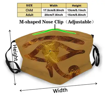 Acu Ra Smieklīgi Atdzist Auduma Maska Atvairīt Negatīvisma Eye Of Ra Ēģiptes Hierographic