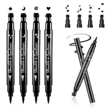 Acu zīmulis Ātri žāvēšanas Acu Aplauzums Kosmētika Ūdensizturīgs Double Sided Zīmogu Pildspalvas ilgstošu korejiešu Stilā, acu zīmulis