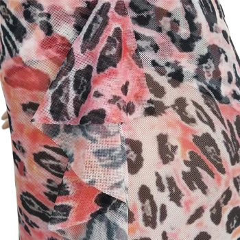 Adogirl Leopards Drukāt Vasaras Acs Divas Gabals, kas Pavada Krūšturis Top Savirmot Plaša Kāju Bikses ar Sexy Apakšbiksītes Pludmales Tērpiem, Klubu Tērpi