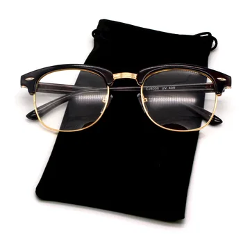 Agstum Horned Loka Sieviešu Vīriešu Vintage Classic Brilles Rāmis Nerd Brilles Skaidrs, Objektīvs