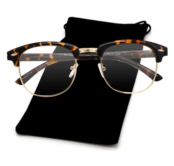 Agstum Horned Loka Sieviešu Vīriešu Vintage Classic Brilles Rāmis Nerd Brilles Skaidrs, Objektīvs