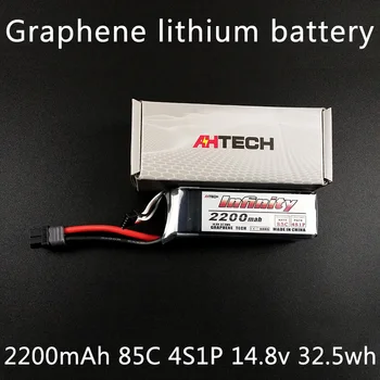 AhTech Infinity augsta blīvuma litija baterija 2200 mah 50 c / 70 c / 85 c 14.8 V 4 s 5 c ātri uzlādēt