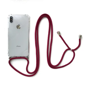 Aizsardzības Telefonu Gadījumā Crossbody Kaklarota Vadu Lanyards ar Virvi Huawei P30 P20 Pro Lite Mate 20 Pro Lite Y7 Y6Pro Y9 Vāciņu