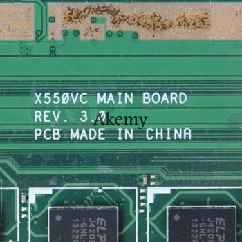 Akemy JAUNU X550VC Portatīvo datoru mātesplati Par Asus X550VC R510V X550V X550 Testa sākotnējā mainboard 4G RAM GT720M-2G
