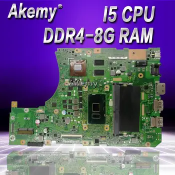 Akemy X556UV Klēpjdators mātesplatē I5-CPU DDR4-8G RAM Asus X556UQ X556UV X556UB X556UR X556U Testa mainboard X556UV mātesplati